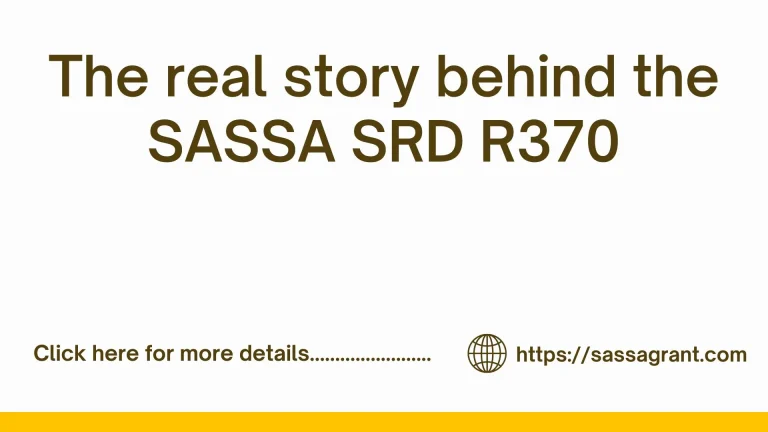 SASSA SRD R370, An Overview